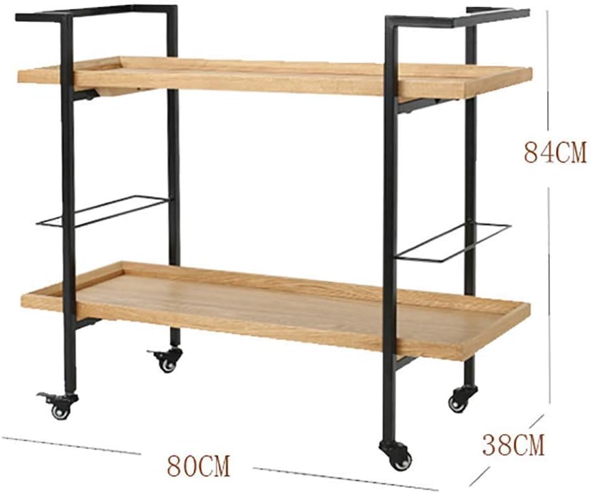 Anishwar Ivan Bar Trolley ( Silver And Brown Finish )