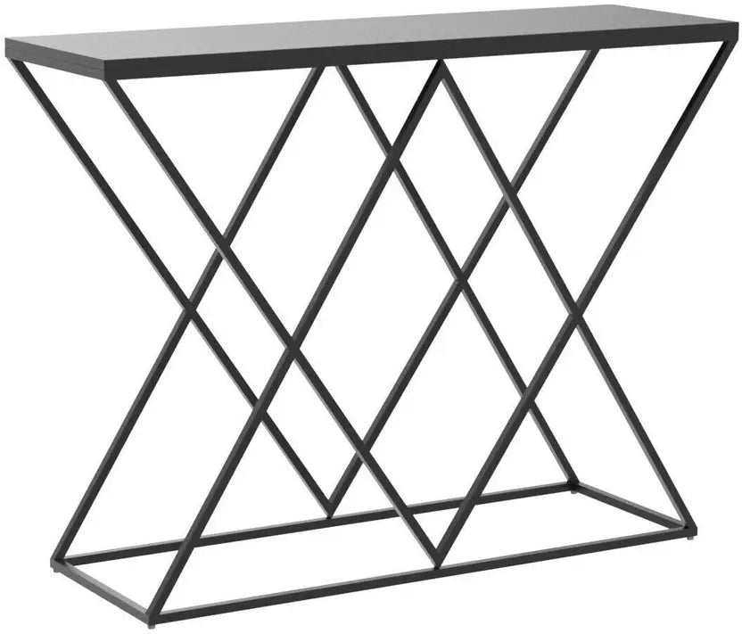 Nordic style, Hall Table, Living Room Table Metal Console Table (Finish Color - BLACK, Pre-assembled)