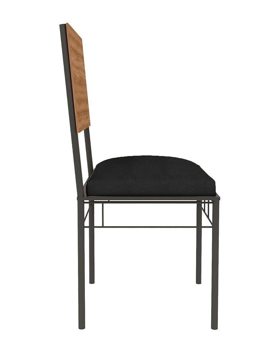 Anishwar Havelock 6 Seater Dining Set ( Black Fabric )