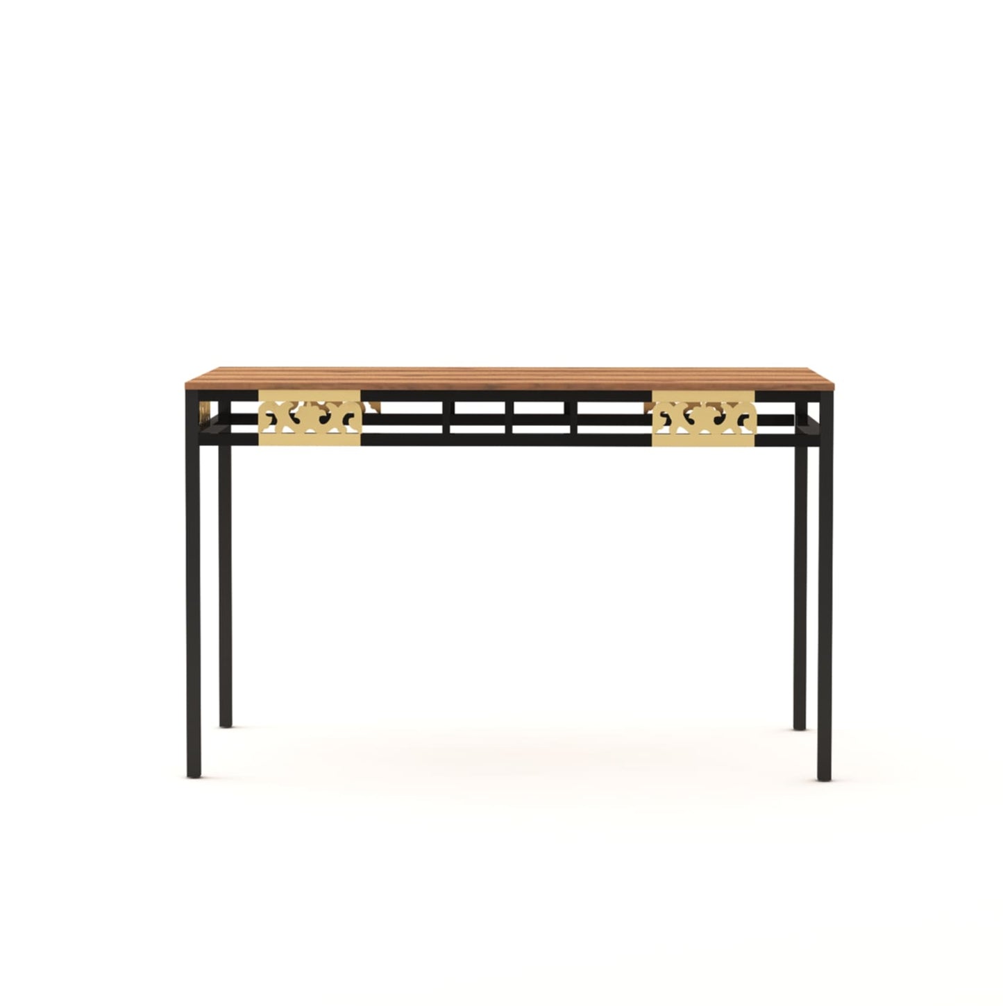 Anishwar Cera 4 Seater Dining Set ( Green Fabric )