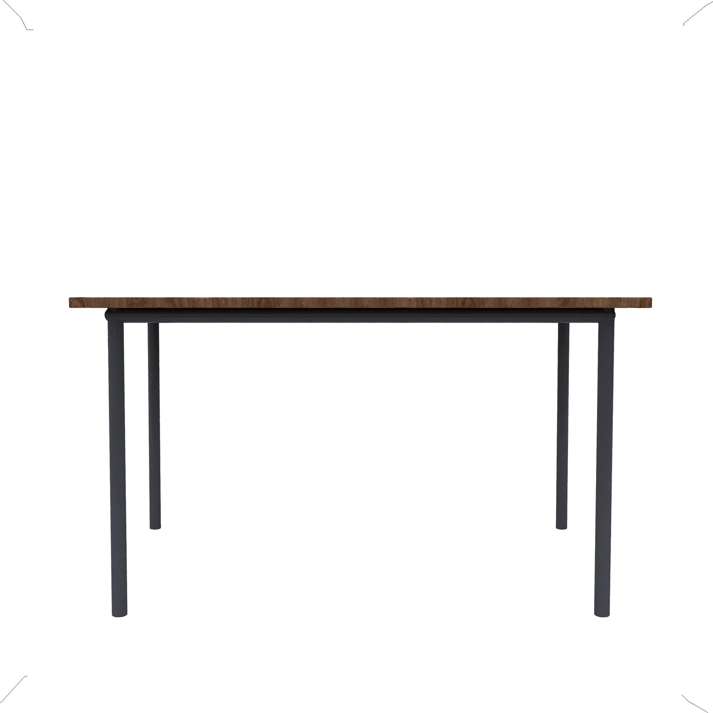 Anishwar Bourdaine 6 Seater Dining Set ( Dark Grey Fabric )