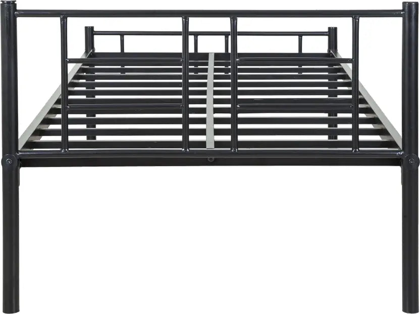 Alsa Wrought Iron Metal Single Bed (Finish Color - Black, Delivery Condition - DIY(Do-It-Yourself))