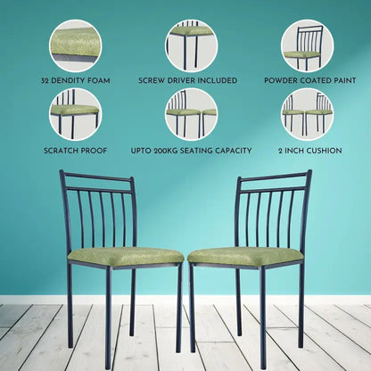 Indoor & Outdoor Dining Room and Living Room Set Metal 4 Seater Dining Set  (Finish Color -Brown, DIY(Do-It-Yourself))