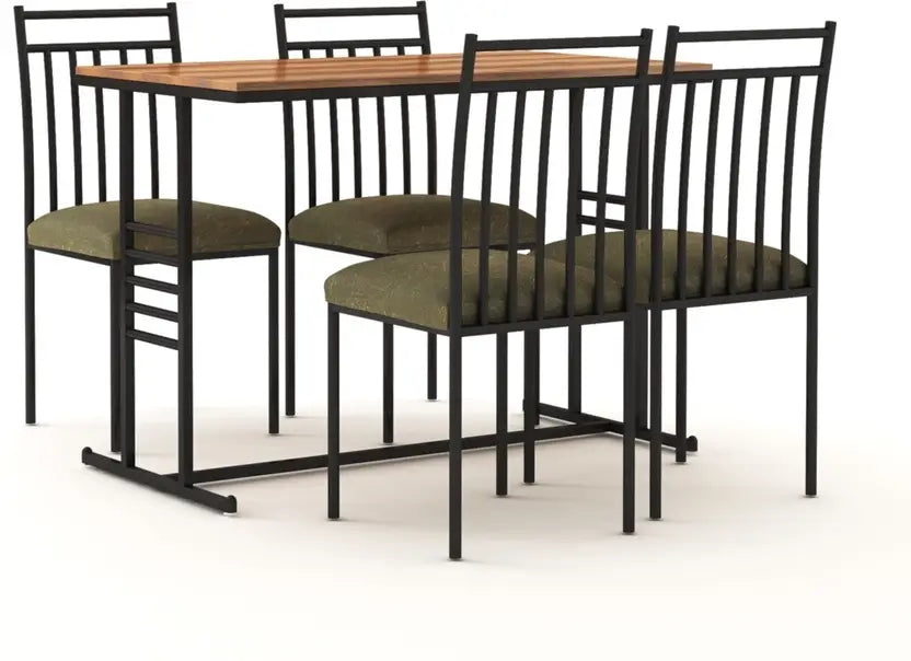 Indoor & Outdoor Dining Room and Living Room Set Metal 4 Seater Dining Set  (Finish Color -Brown, DIY(Do-It-Yourself))