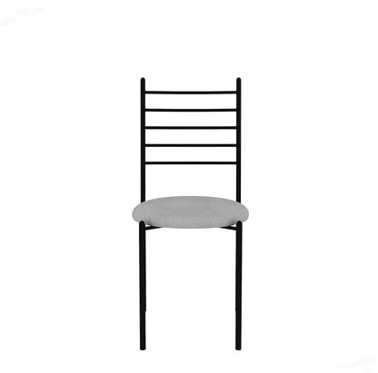 Indoor & Outdoor Dining Room and Living Room Set Metal 6 Seater Dining Set  (Finish Color -Black Finish And Grey Fabric, DIY(Do-It-Yourself))