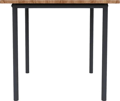 Indoor & Outdoor Dining Room and Living Room Set Metal 6 Seater Dining Set  (Finish Color -Black Finish And Grey Fabric, DIY(Do-It-Yourself))