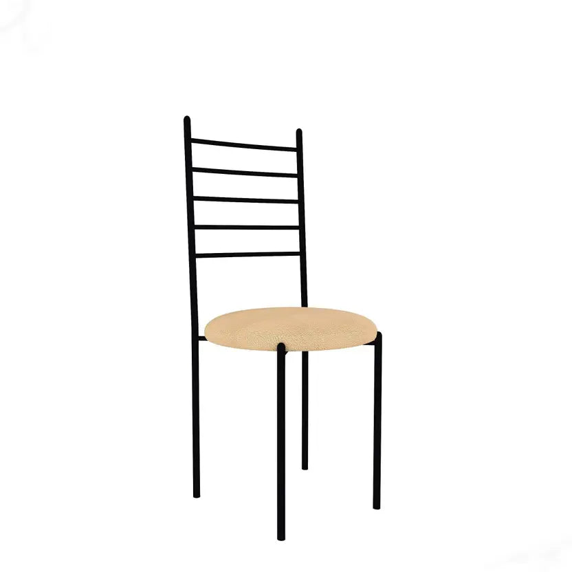 Indoor & Outdoor Dining Room and Living Room Set Metal 6 Seater Dining Set  (Finish Color -Black Finish And Grey Fabric, DIY(Do-It-Yourself))