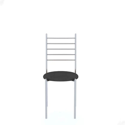 Indoor & Outdoor Dining Room and Living Room Set Metal 4 Seater Dining Set  (Finish Color -Silver Finish And Orange Upholstery, DIY(Do-It-Yourself))