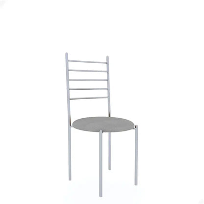 Indoor & Outdoor Dining Room and Living Room Set Metal 6 Seater Dining Set  (Finish Color -Silver Finish And Beige Upholstery, DIY(Do-It-Yourself))