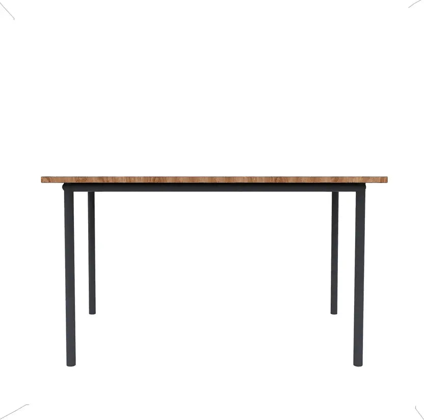 Engendered Wood Top Dining Table with Cushioned Chairs | Metal Dining Table Set for Living Room Dinning Hall Home Hotel