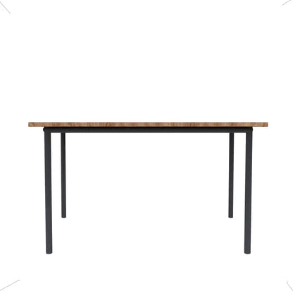 Engendered Wood Top Dining Table with Cushioned Chairs | Metal Dining Table Set for Living Room Dinning Hall Home Hotel