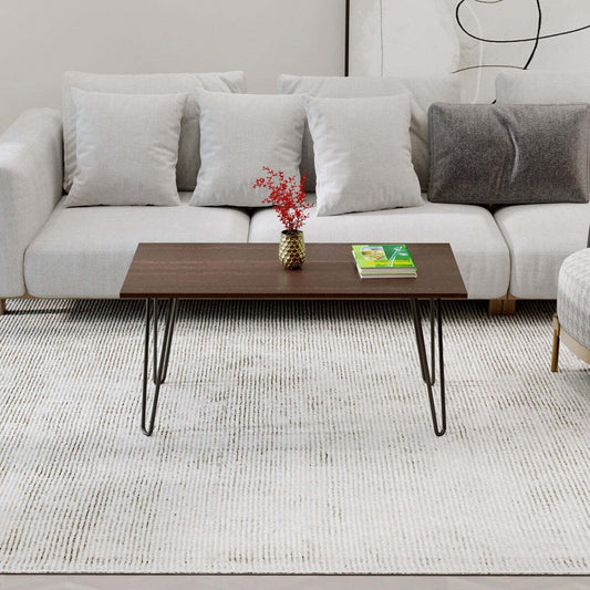 Anishwar Mayrite Coffee Table ( Black And Brown Finish )