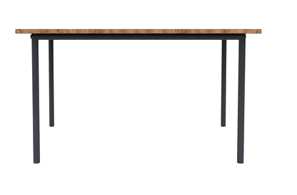 Engendered Wood Top Dining Table with Cushioned Chairs | Metal Dining Table Set for Living Room Dinning Hall Home Hotel