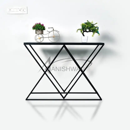 Nordic style, Hall Table, Living Room Table Metal Console Table  (Finish Color - BLACK, Pre-assembled)