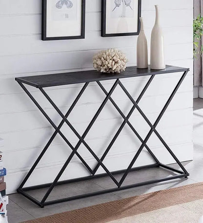 Nordic style, Hall Table, Living Room Table Metal Console Table  (Finish Color - BLACK, Pre-assembled)