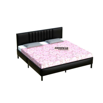 Upholstered & Metal King Bed for Bedroom Hotel Home Furniture