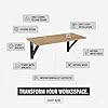 Space Saver Wall Mounted Folding Table | 76x38 cm Foldable Desk for Home Office, Laptop & Kitchen