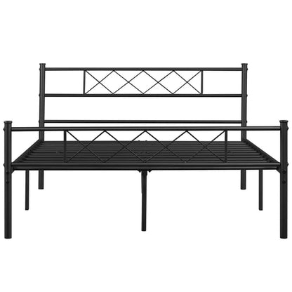 Hulk Metal Queen Size Bed | Metal Double Bed with Headboard | Bed for Bedroom Home | Iron Black