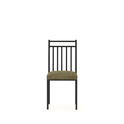 Engendered Wood Top Dining Table with Cushioned Chairs | Metal Dining Table Set for Living Room Dinning Hall Home Hotel