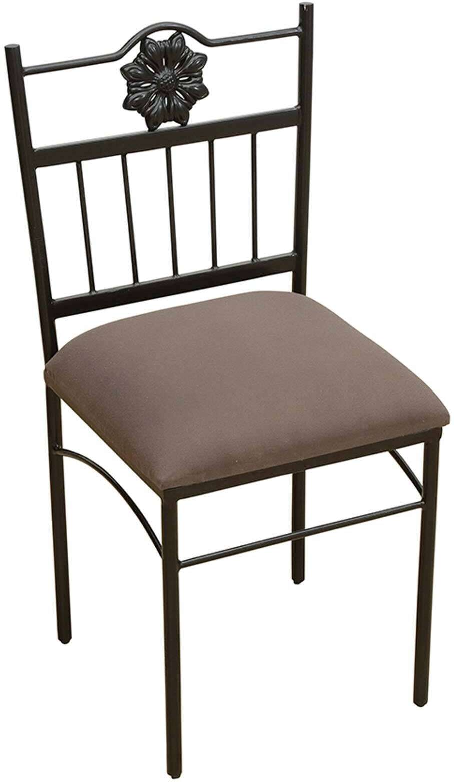 Anishwar Vixen Dining Chair, Black And Brown Finish