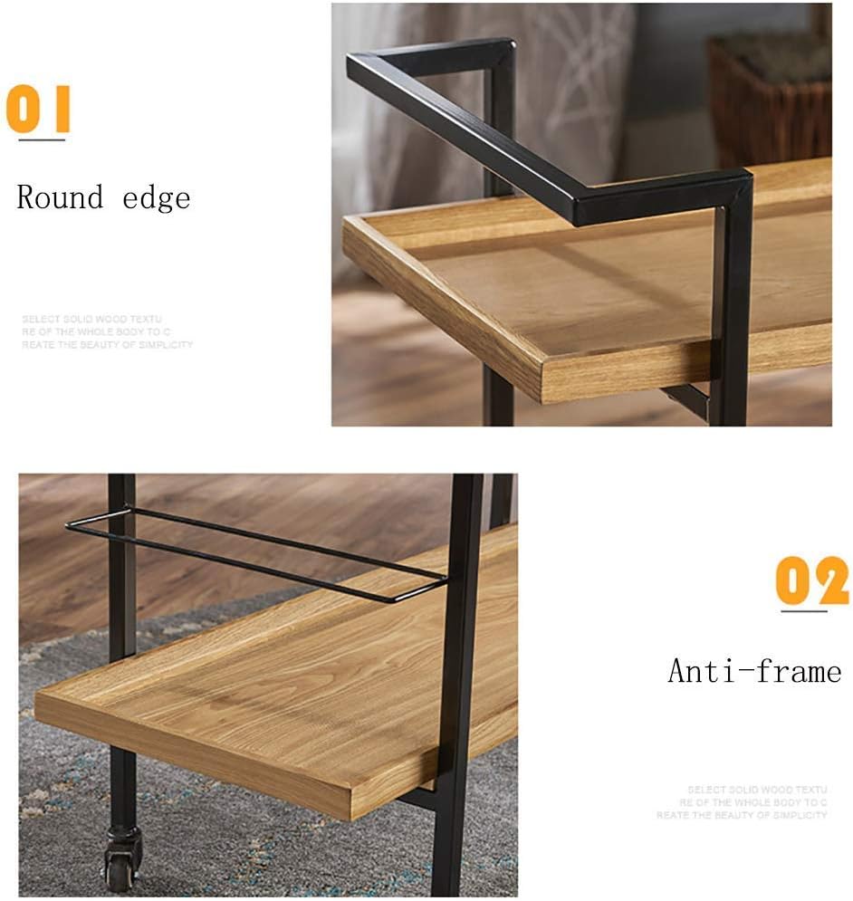 Anishwar Ivan Bar Trolley ( Silver And Brown Finish )