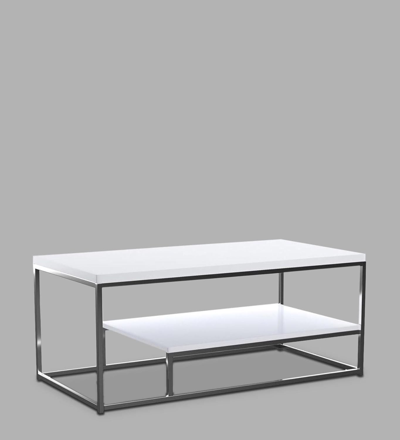 Leena Metal Centre Coffee Table Home Outdoor Furniture | Coffee Table for Office Living Room Furniture | Metal Frame with Wooden Plank |