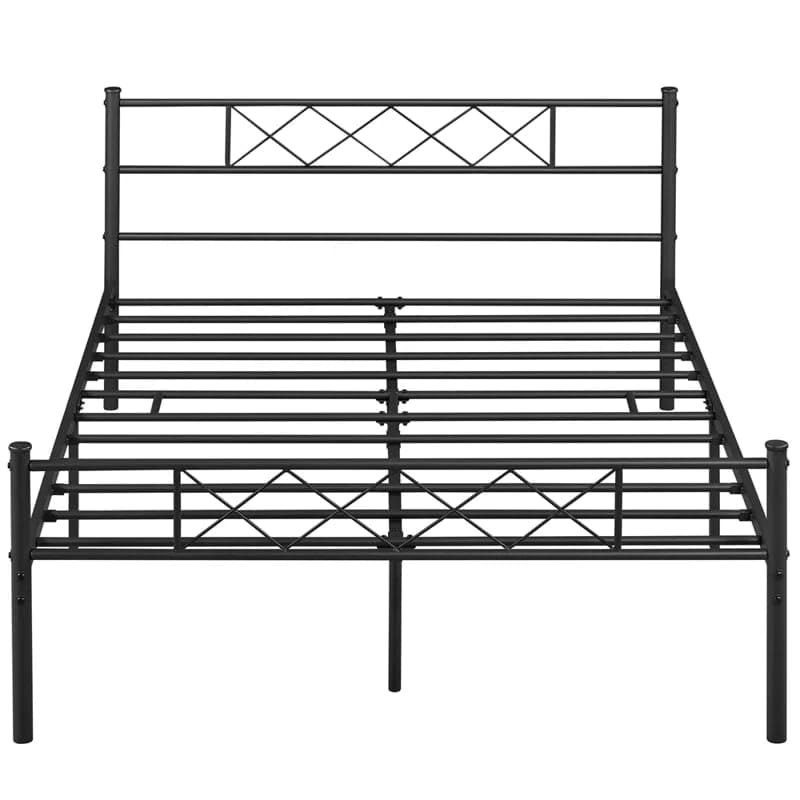 Hulk Metal Queen Size Bed | Metal Double Bed with Headboard | Bed for Bedroom Home | Iron Black