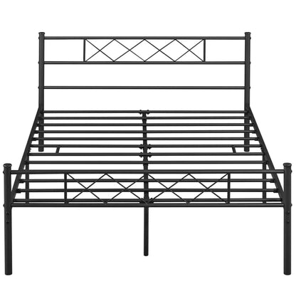 Hulk Metal Queen Size Bed | Metal Double Bed with Headboard | Bed for Bedroom Home | Iron Black