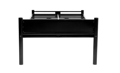 Metal Single Bed for Home | Metal Single Bed with Headboard | Bed for Bedroom | Iron Black | DIY (Do It Yourself)