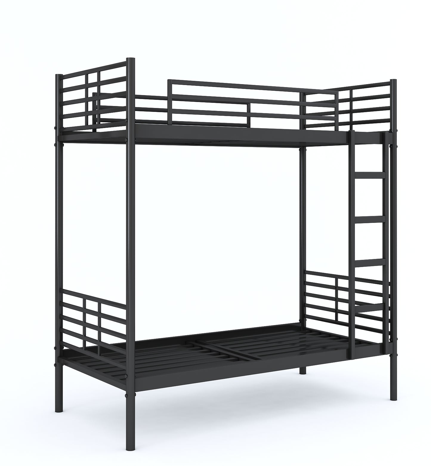 Aniswar Kyio 2 Persons Bunk loft Bed ( Black Finish)