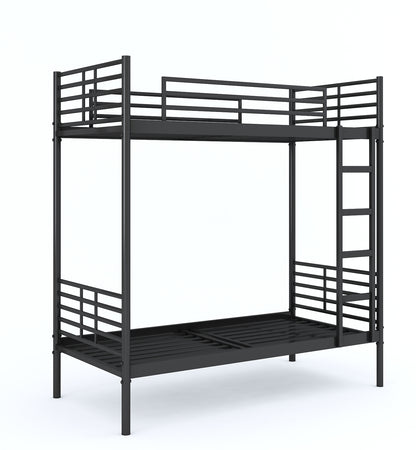 Aniswar Kyio 2 Persons Bunk loft Bed ( Black Finish)