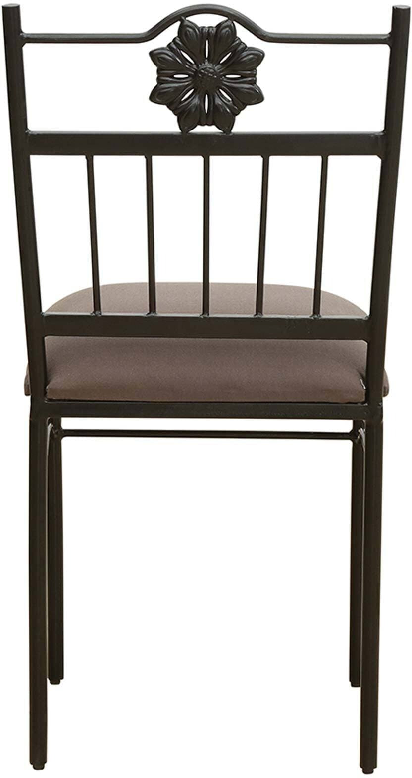 Anishwar Vixen Dining Chair, Black And Brown Finish