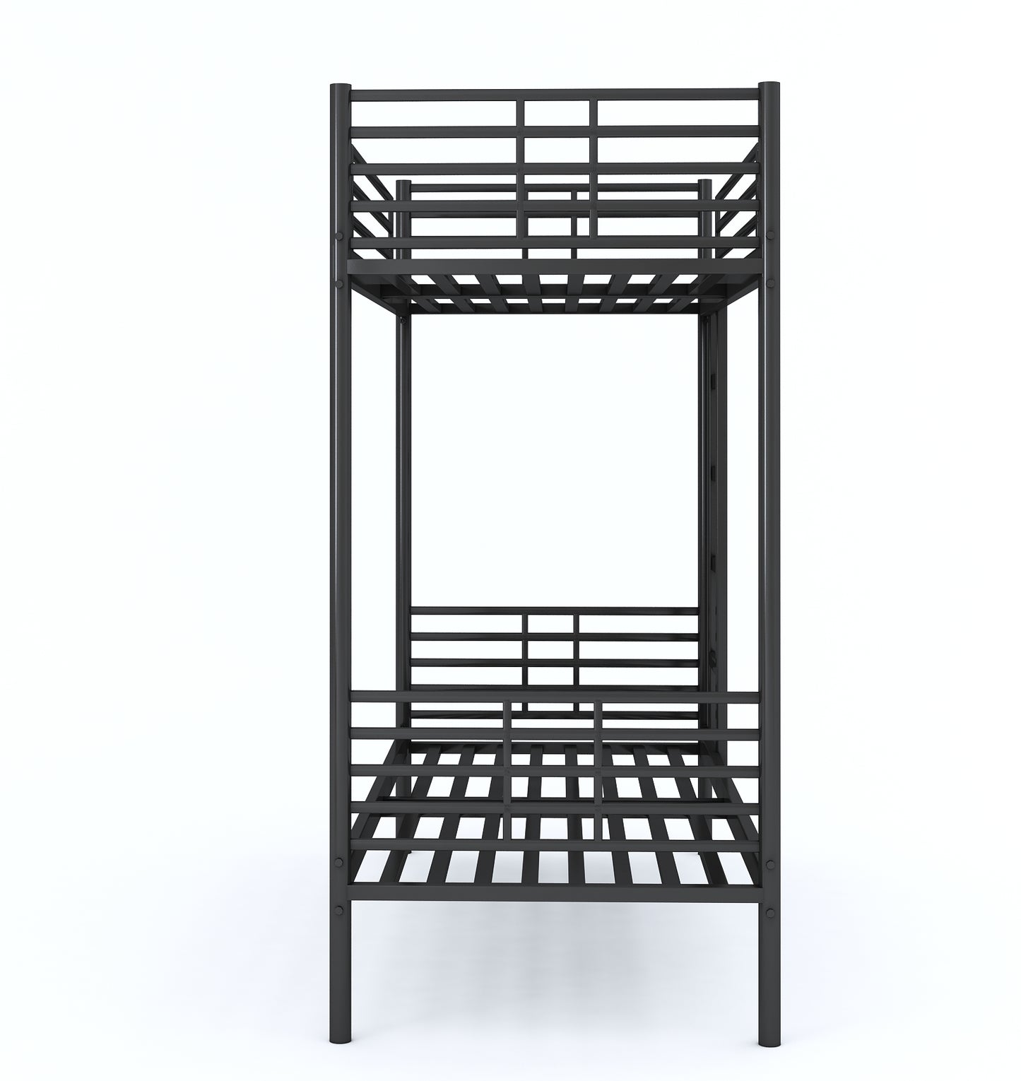 Aniswar Kyio 2 Persons Bunk loft Bed ( Black Finish)