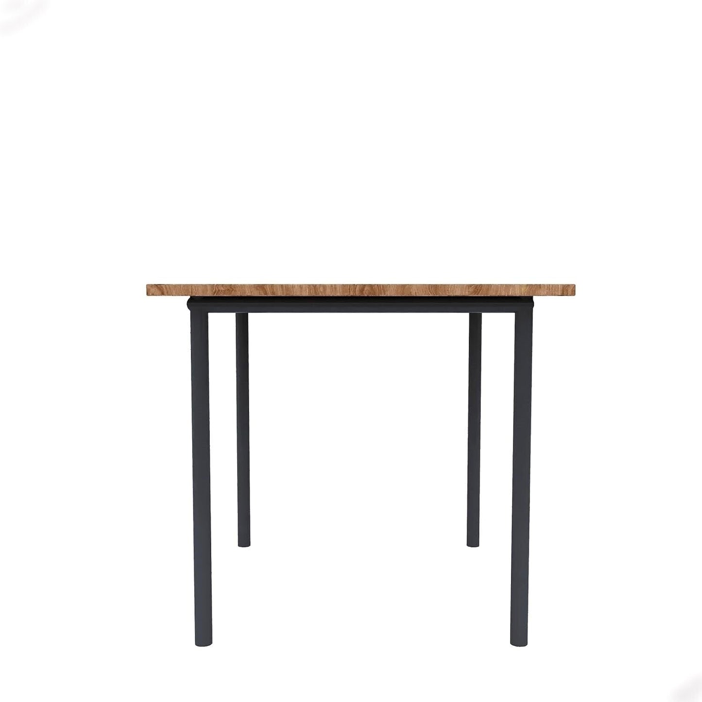 Engendered Wood Top Dining Table with Cushioned Chairs | Metal Dining Table Set for Living Room Dinning Hall Home Hotel