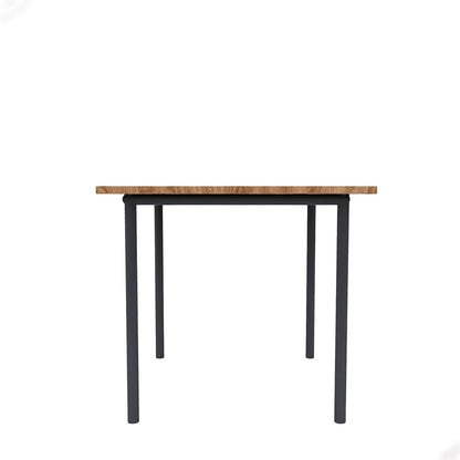 Engendered Wood Top Dining Table with Cushioned Chairs | Metal Dining Table Set for Living Room Dinning Hall Home Hotel