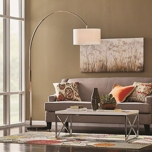 Anishwar Orca Coffee Table ( Silver And White Finish )