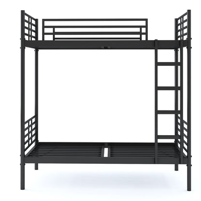 Aniswar Kyio 2 Persons Bunk loft Bed ( Black Finish)