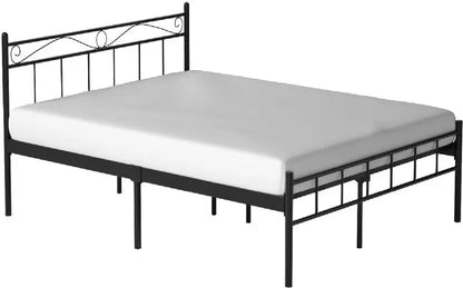 London Wrought Iron Metal King Bed  (Finish Color - Black, Delivery Condition - DIY(Do-It-Yourself))