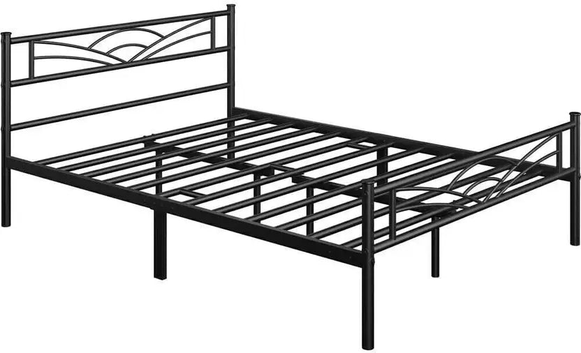 Nimbo Wrought Iron Metal Queen Bed  (Finish Color - Black, Delivery Condition - DIY(Do-It-Yourself))