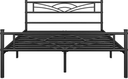 Nimbo Wrought Iron Metal Queen Bed  (Finish Color - Black, Delivery Condition - DIY(Do-It-Yourself))