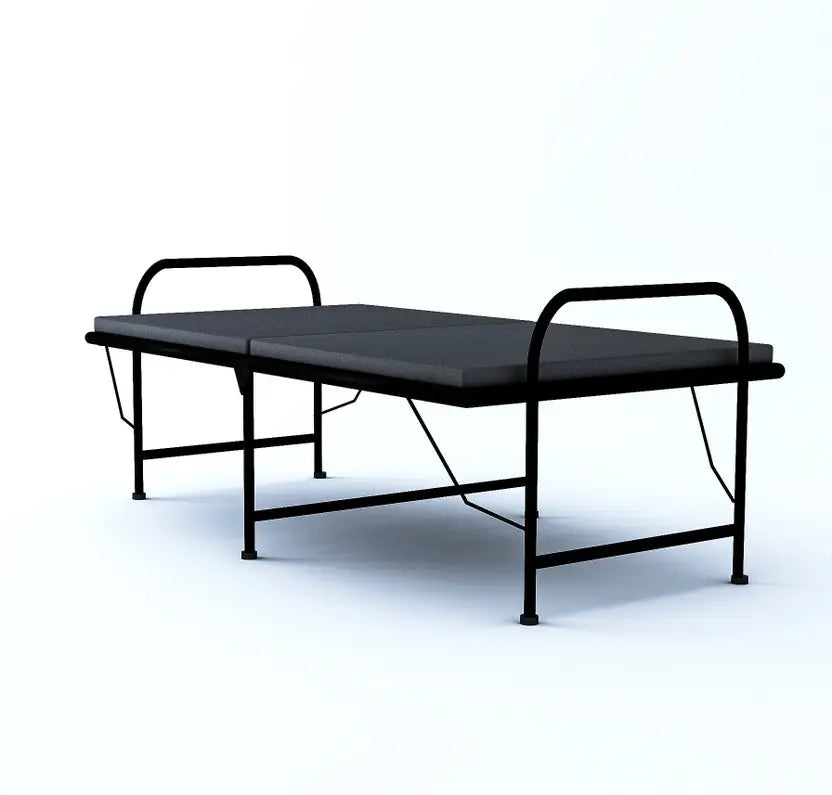 Wrought Iron Metal Single Bed  (Finish Color - Black, Delivery Condition - DIY(Do-It-Yourself))