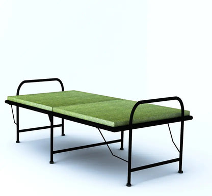 Wrought Iron Metal Single Bed  (Finish Color - Black, Delivery Condition - DIY(Do-It-Yourself))
