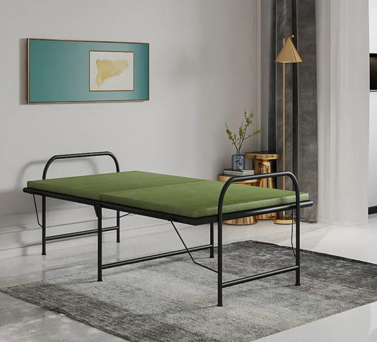Wrought Iron Metal Single Bed  (Finish Color - Black, Delivery Condition - DIY(Do-It-Yourself))