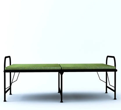 Wrought Iron Metal Single Bed  (Finish Color - Black, Delivery Condition - DIY(Do-It-Yourself))
