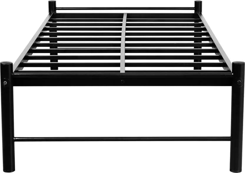 Osaka Wrought Iron Metal Single Bed  (Finish Color - Black, Delivery Condition - DIY(Do-It-Yourself))
