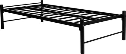 Osaka Wrought Iron Metal Single Bed  (Finish Color - Black, Delivery Condition - DIY(Do-It-Yourself))