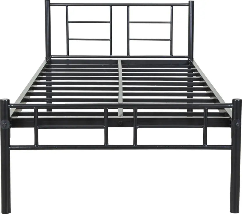 Alsa Wrought Iron Metal Single Bed  (Finish Color - Black, Delivery Condition - DIY(Do-It-Yourself))