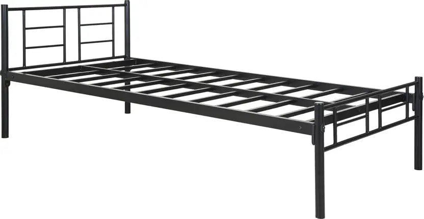 Alsa Wrought Iron Metal Single Bed  (Finish Color - Black, Delivery Condition - DIY(Do-It-Yourself))