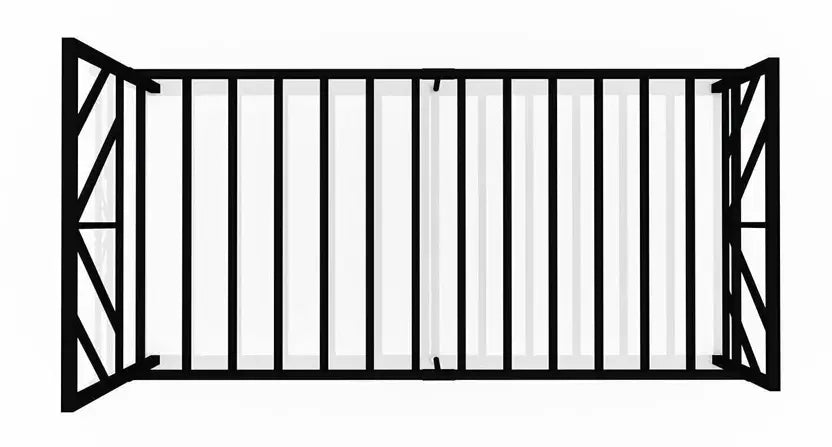 Columba Wrought Iron Metal Single Bed  (Finish Color - Black, Delivery Condition - DIY(Do-It-Yourself))