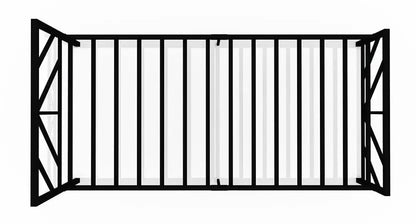 Columba Wrought Iron Metal Single Bed  (Finish Color - Black, Delivery Condition - DIY(Do-It-Yourself))